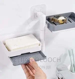 Rotary Drawer Type 2 in 1 Soap Box Holder