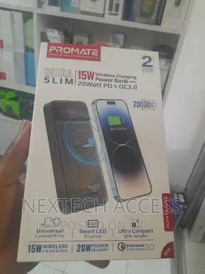 Promate 20000mah Ultra Slim Power Bank (TORQ-20) - 20W