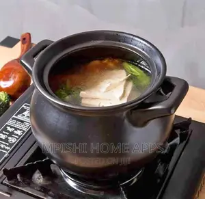 High Quality Heavy Ceramic Black Pot