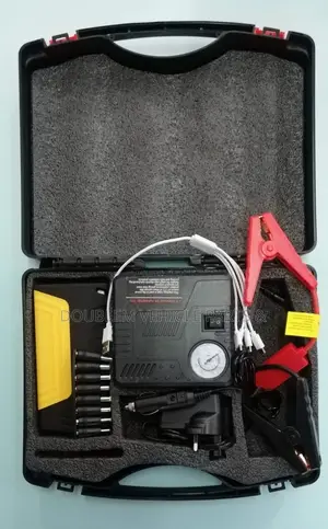 Vehicle Charged Jump Starter Kit With Tire/Tyre Inflator/Compressor