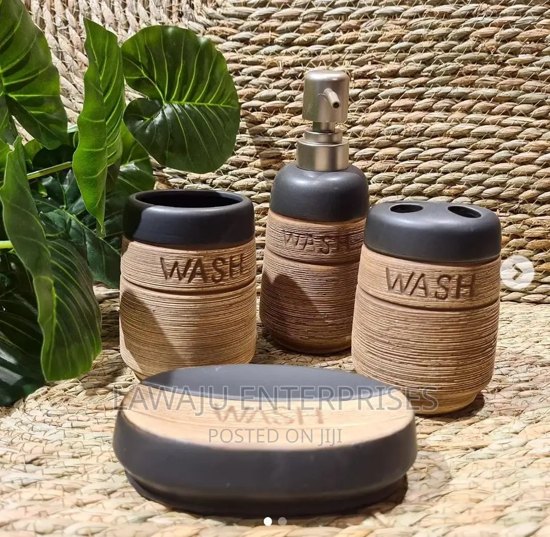 4 in 1 Ceramic Bathroom Set