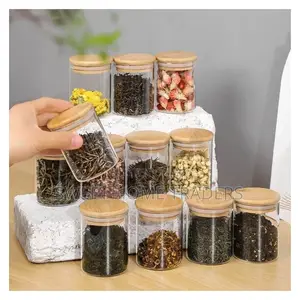 12pcs Set Glass Spice Jar Set 