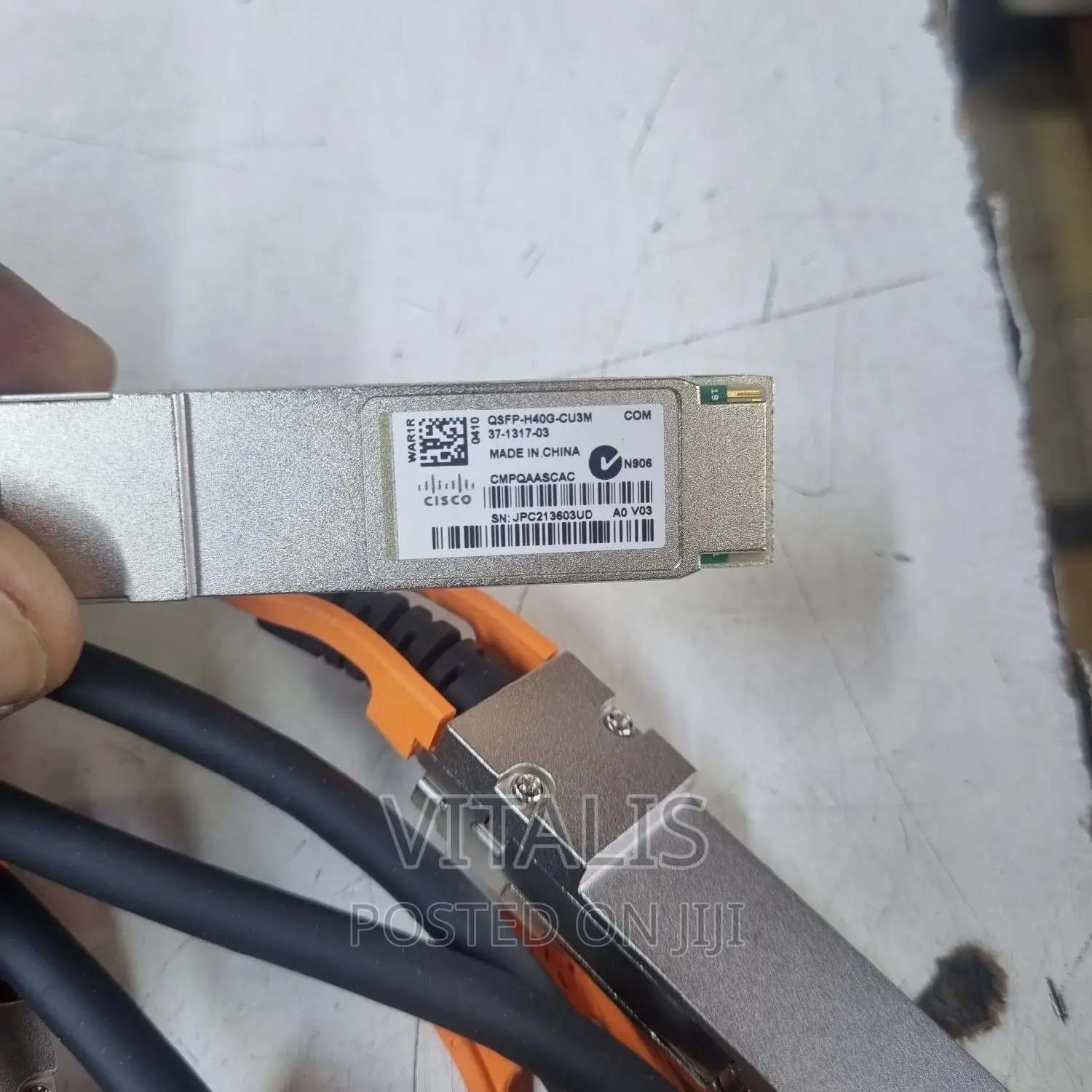 Cisco 40g QSFP+ DAC Cables.
