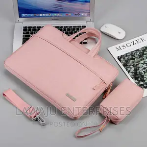 Pink 2 in 1 Laptop Bag