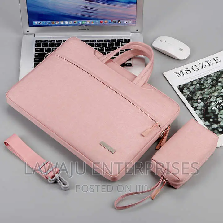 Pink 2 in 1 Laptop Bag