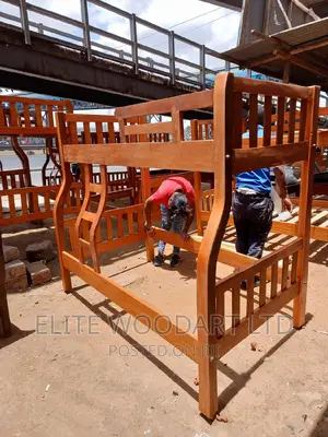 Pure Mahogany Wood Double Decker Bed (4×6 X 31⁄2×6)