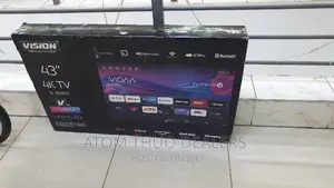 Vision 43 Inches Vidaa ,Flameless Bluetooth Tv