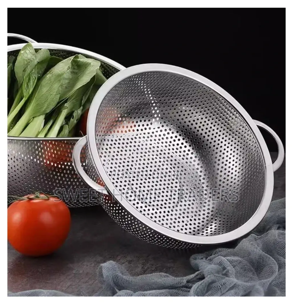 Rice Sieve Spaghetti Draining Basket With Handles