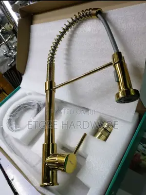 Kitchen Mixer Gold Pillar