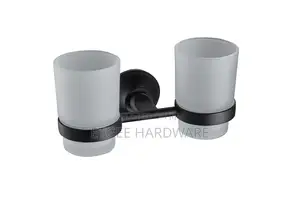 Double Toothbrush Holder Black 6100