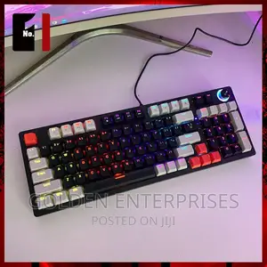 97keys Mechanical Keyboard Back-Lit With Knob