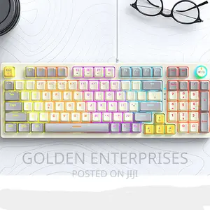 97keys Mechanical Keyboard With Knob, RGB Back-Lit