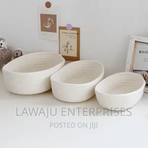 White Wooven Baskets