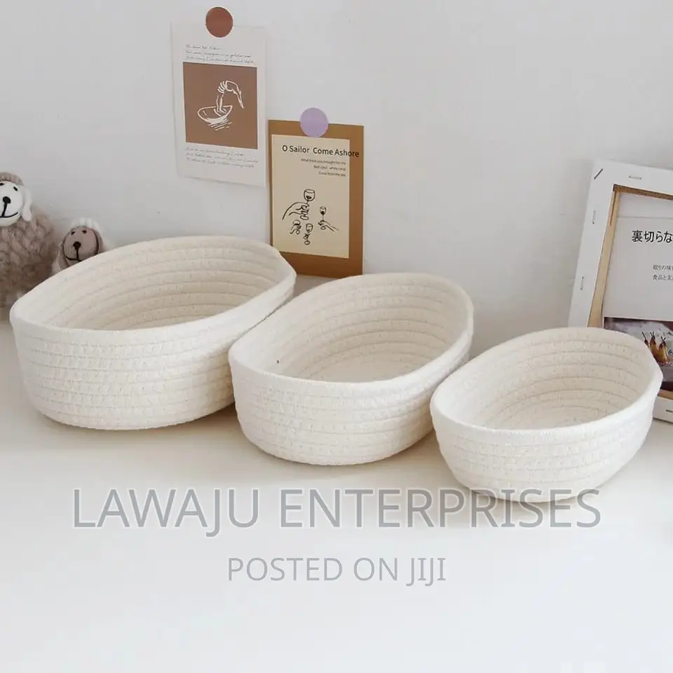 White Wooven Baskets