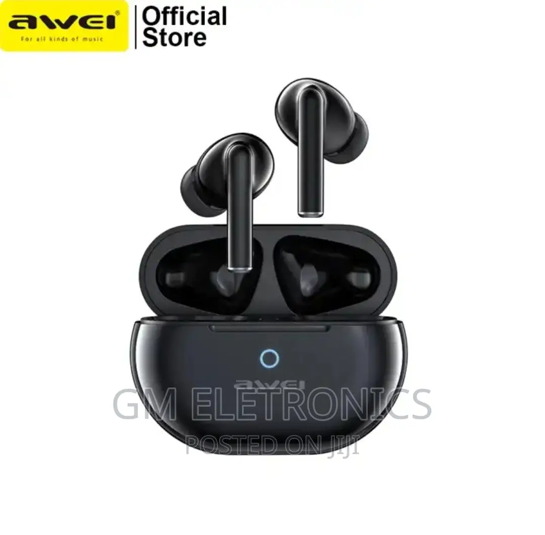 Awei T61 TWS Wireless Bluetooth Earbuds With Charging Case.