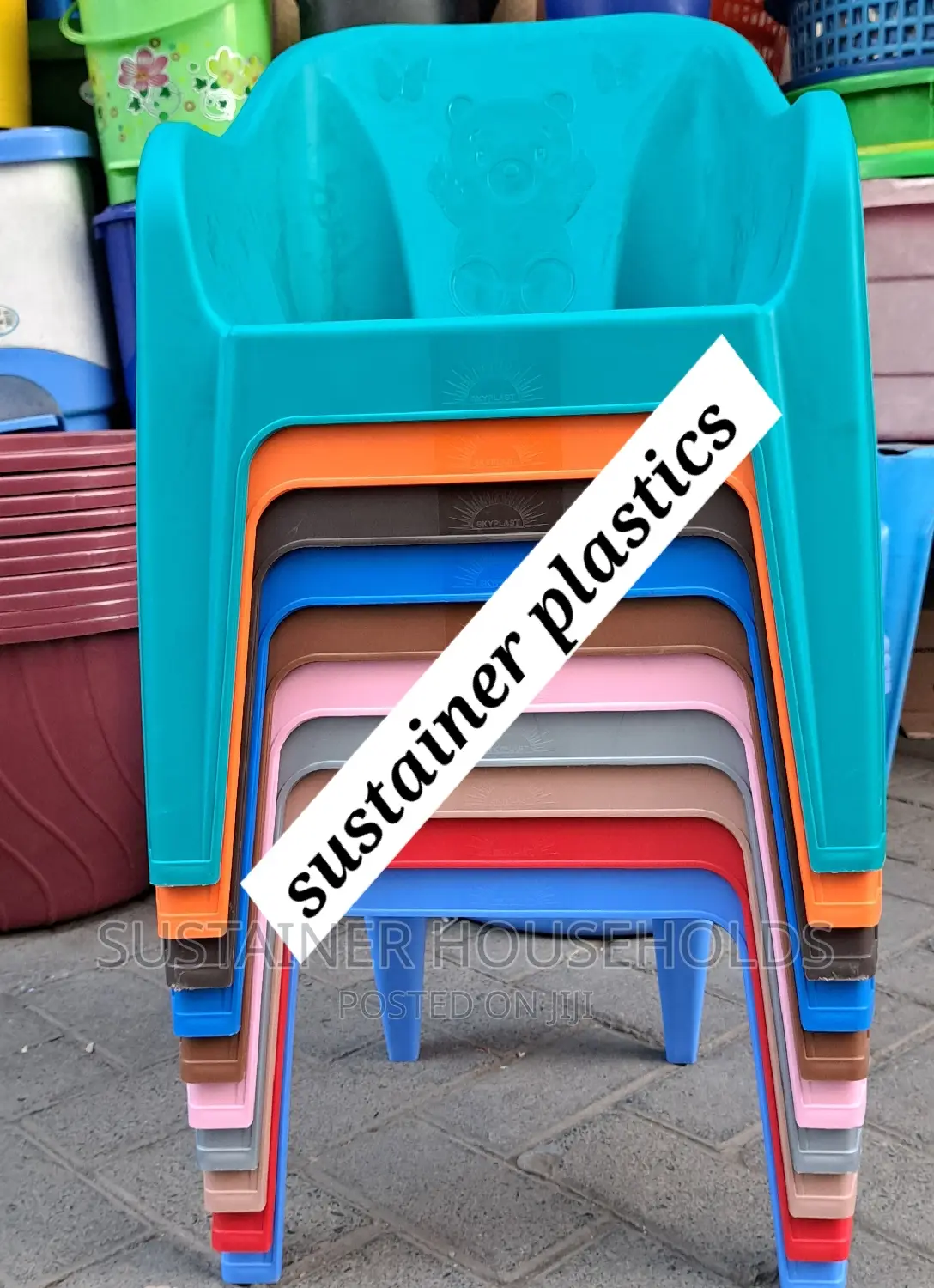 Assorted Plastic Kids Chairs