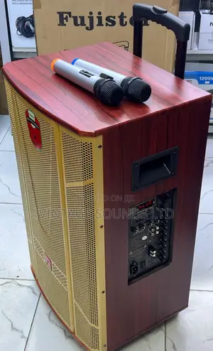 Professional Fujister Portable Powered Speaker With 2 Mics