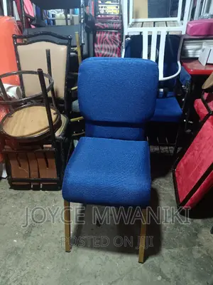 Church Chair, Royal Blue.