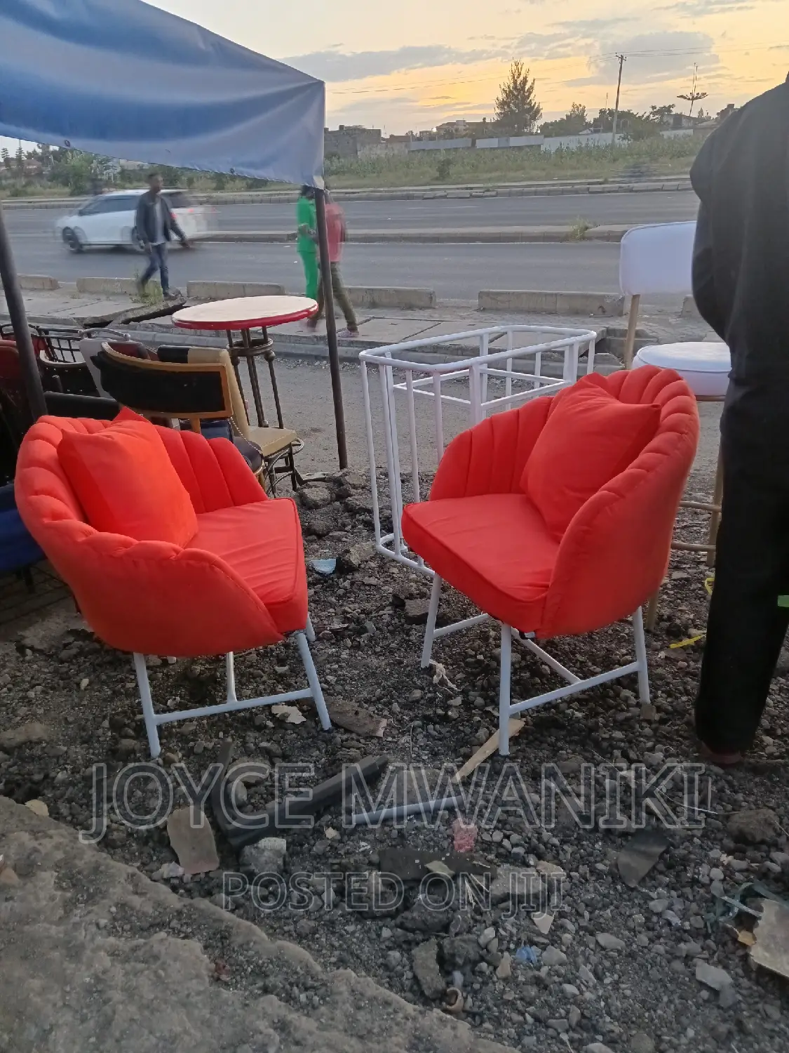 Balcony Chairs or Salon Chairs.