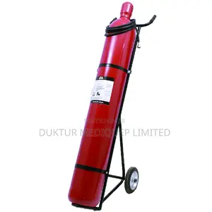 Fire Extinguisher Trolley Type Twin Cylinders Co2 50kg