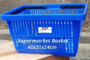 Plastic Supermarket Basket. Size 40x31x24cm