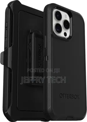 Otterbox Defender Case for iPhone 15 Pro Max, Black