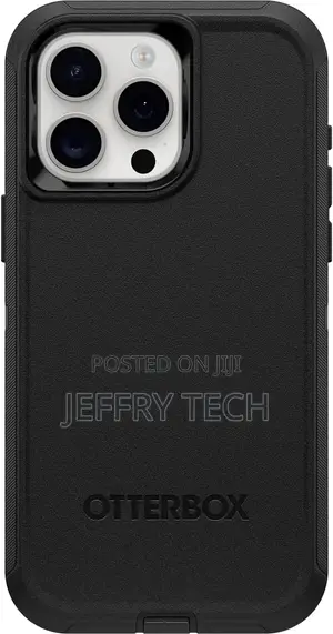 Otterbox Defender Case for iPhone 15 Pro Max, Black