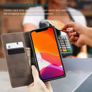 QLTYPRI Case for iPhone 12 Pro Max, Vintage PU Leather Walle