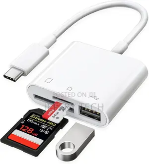 USB C SD Card Reader, USB C to SD Card for iPhone 15/iPad/Ma