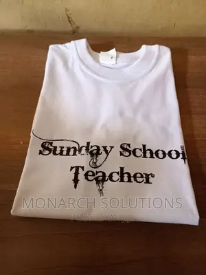 Tshirt Branded. Black on White