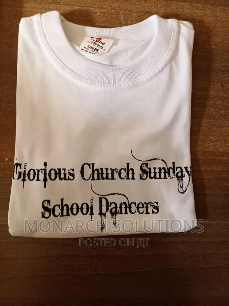 Tshirt Branded. Black on White
