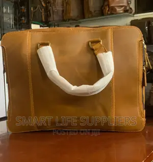 Brown Leather Briefcase Laptop Bag For 15 Inch Laptop – 7513