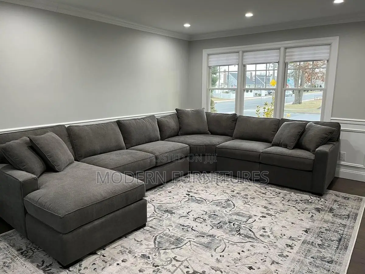 Dark Grey U Sofa