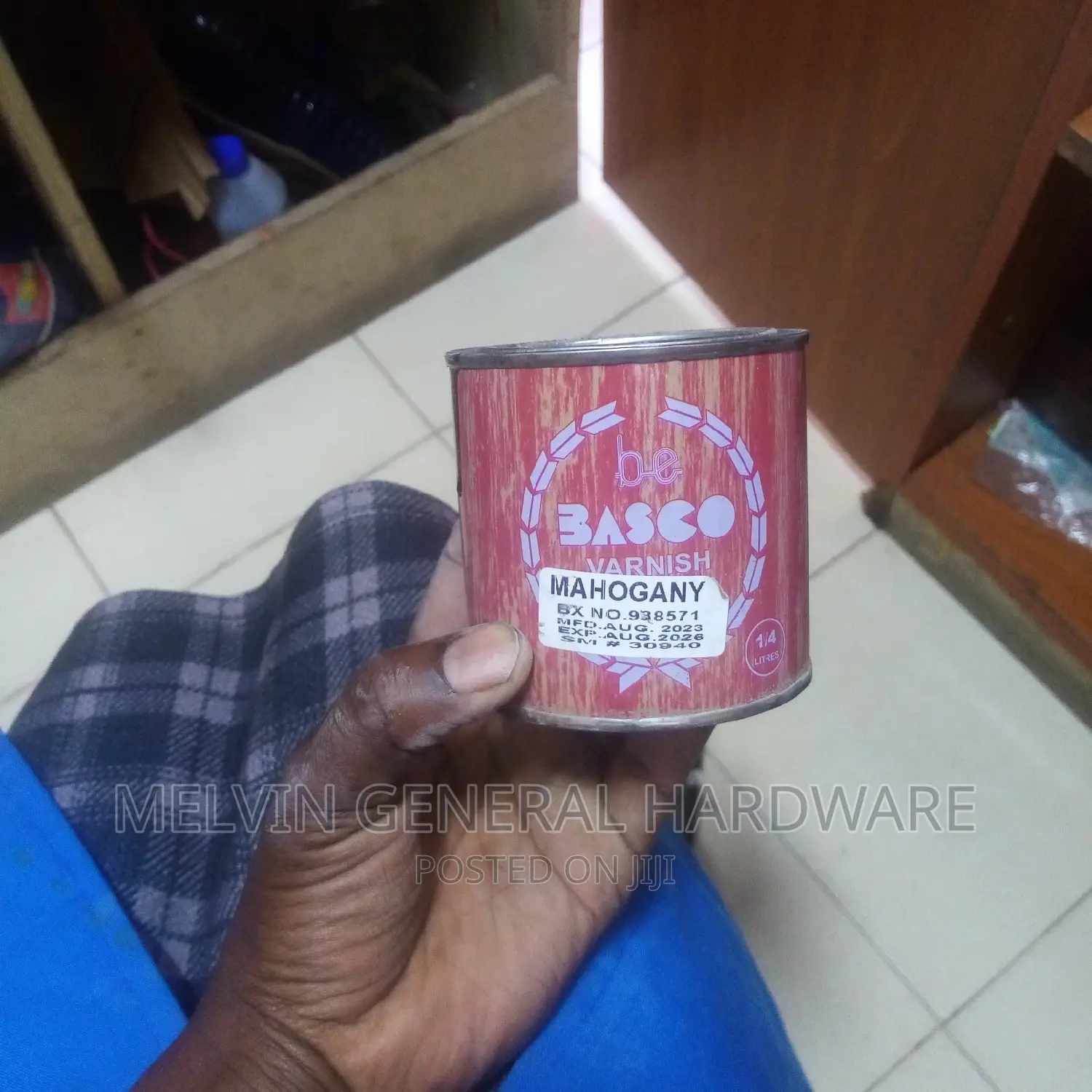 Basco Mahogany Varnish 1/4"