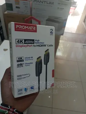 Promate Display to HDMI Cable 2m/ Display Port to HDMI