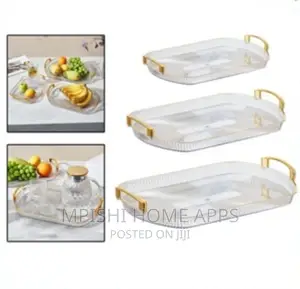 Acrylic 3pc Tray Set