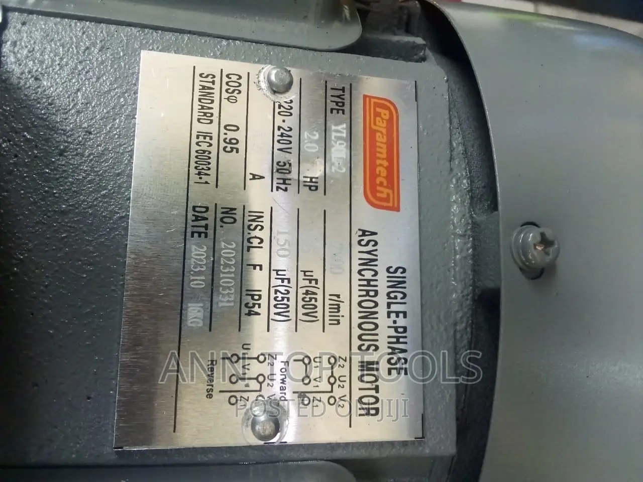 Paramtech 2hp Motor