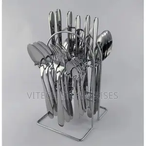 24 Quality Heavy Pieces Silver Cutlery Set