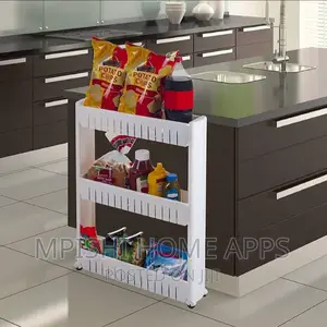Multi~ Purpose 3 Layer Narrow Rack Trolley