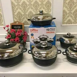 Dessini 10PC Black Non Stick Cookware Set