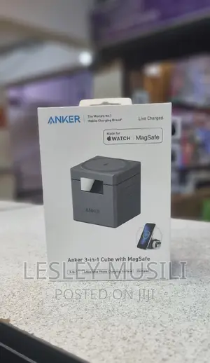Anker 3-in-1 Cube With Magsafe(Black)