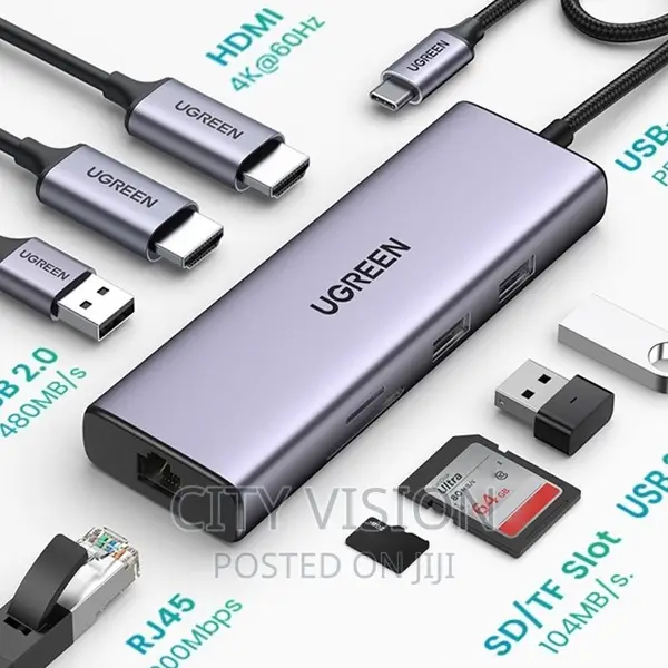 Ugreen Adapter Usb Multifunctional! 9 in 1(Cm498)!! Ugreen!