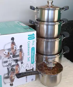 10 PCS James Pot Stainless Cookware