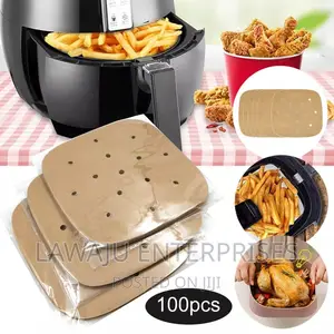 100 PCS Air Fryer Rectangular Paper