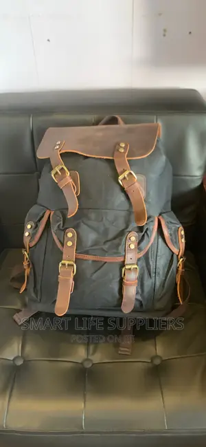 Waterproof Waxed Canvas Rucksack Vintage Laptop Backpack