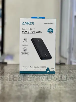 Anker Powercore Metro Essential 20000 Pd - Black Fabric