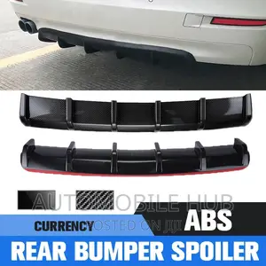 Shark Fin 6fin Rear Bumper Diffuser Black