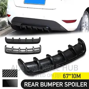 Universal Shark Rear Bumper Diffuser Black