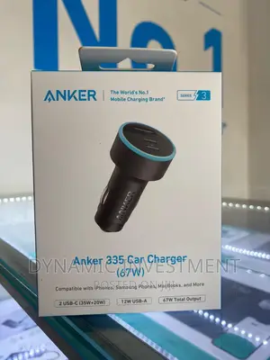 Anker 3-Port 67W USB-C Car Charger Phone,Tablet,Laptop