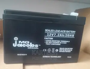MG Jacobs 12V 7.2ah Battery 20HR